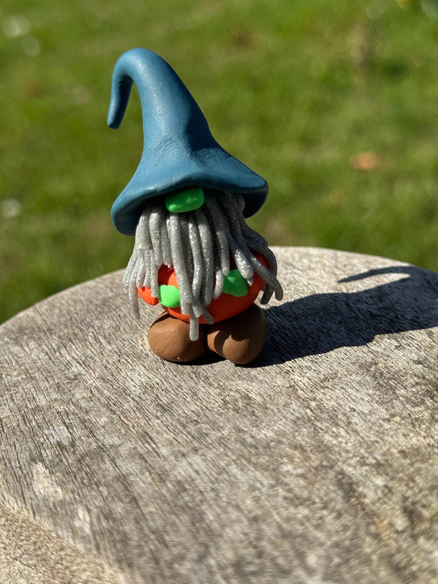 Blue Hat Gonk with Glitter Grey Beard Gnome Buddy