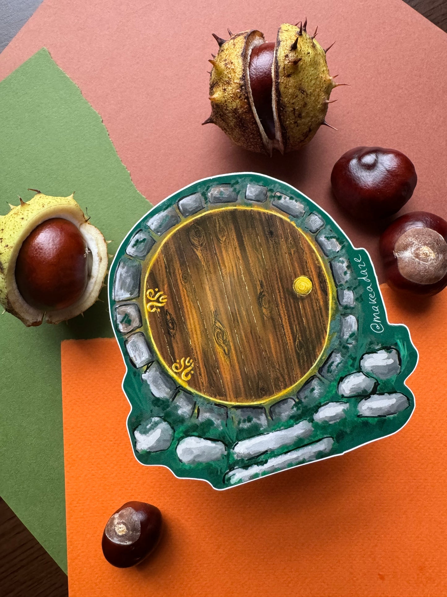 Fairy Door Vinyl Sticker Hobbit Home
