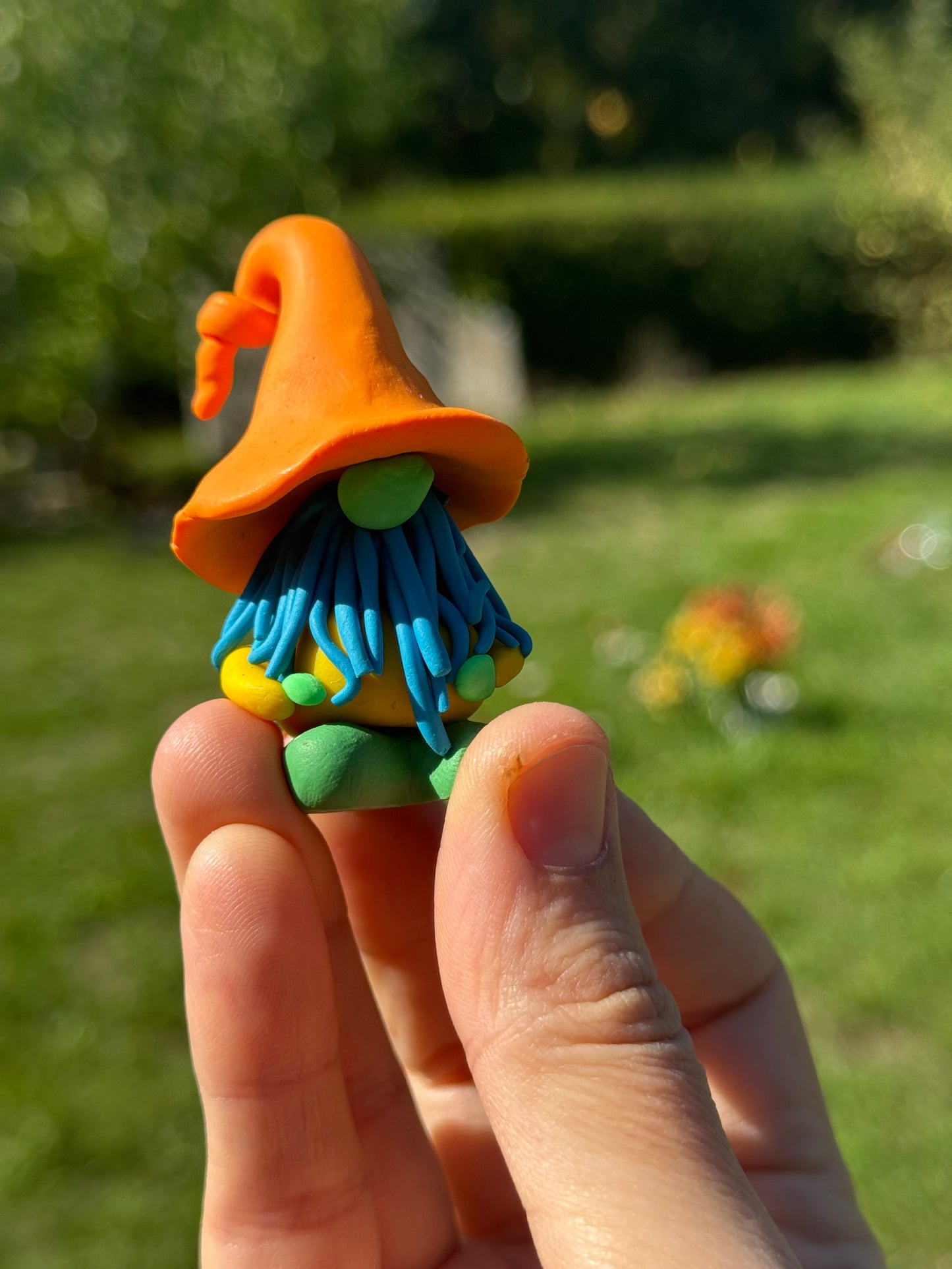 Orange Hat Gonk with Blue Beard Gnome Buddy