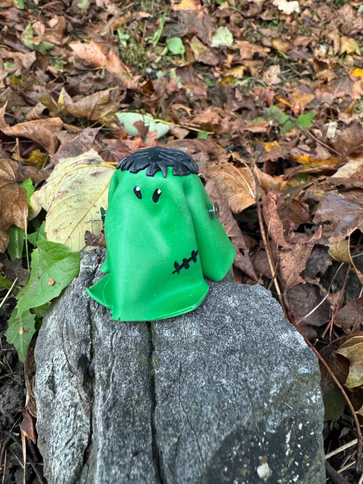 Ghost Buddy Figure: Green Ghost with Frankenstein’s Monster details