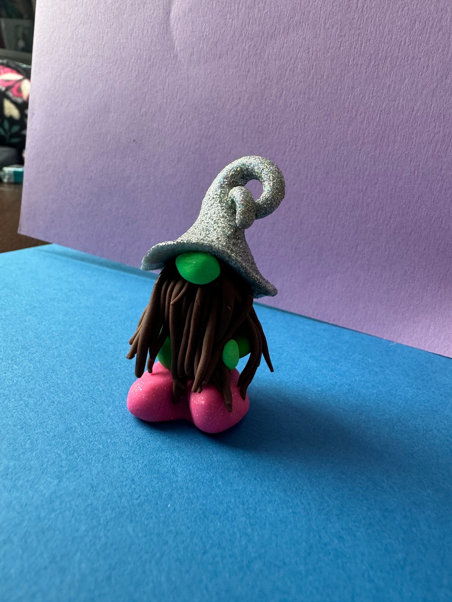 Silver Glitter Hat Gonk Gnome Buddy