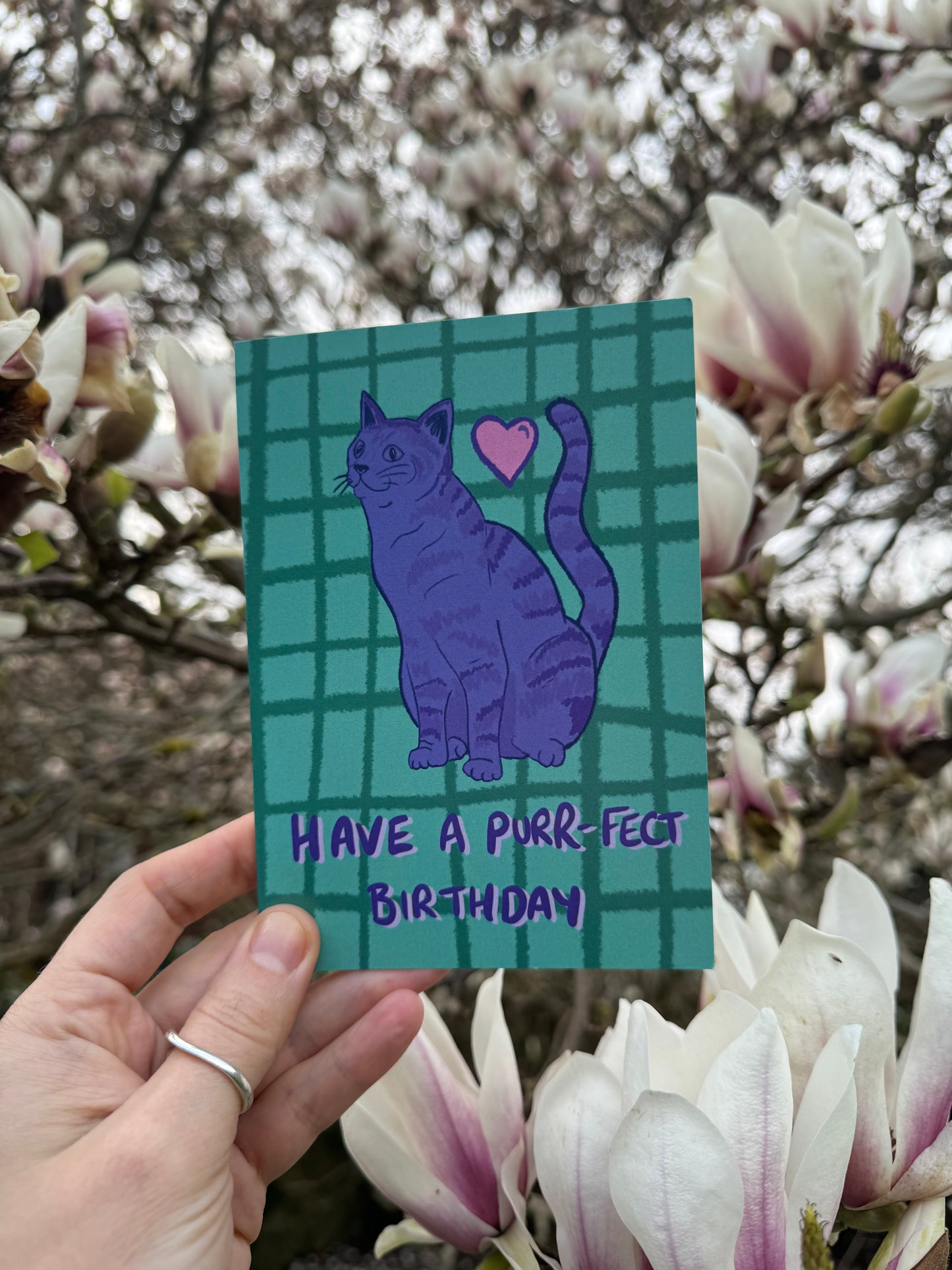 Birthday Purrfect Cat Kitten Greeting Card