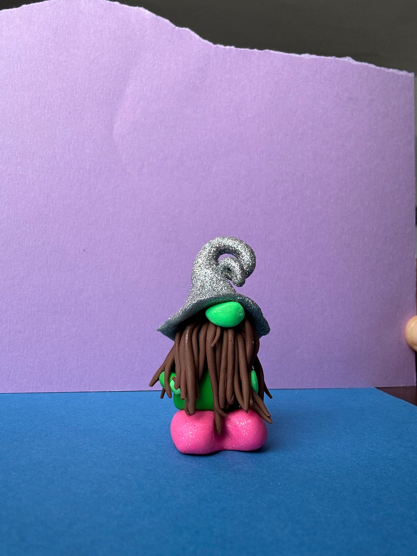 Silver Glitter Hat Gonk Gnome Buddy