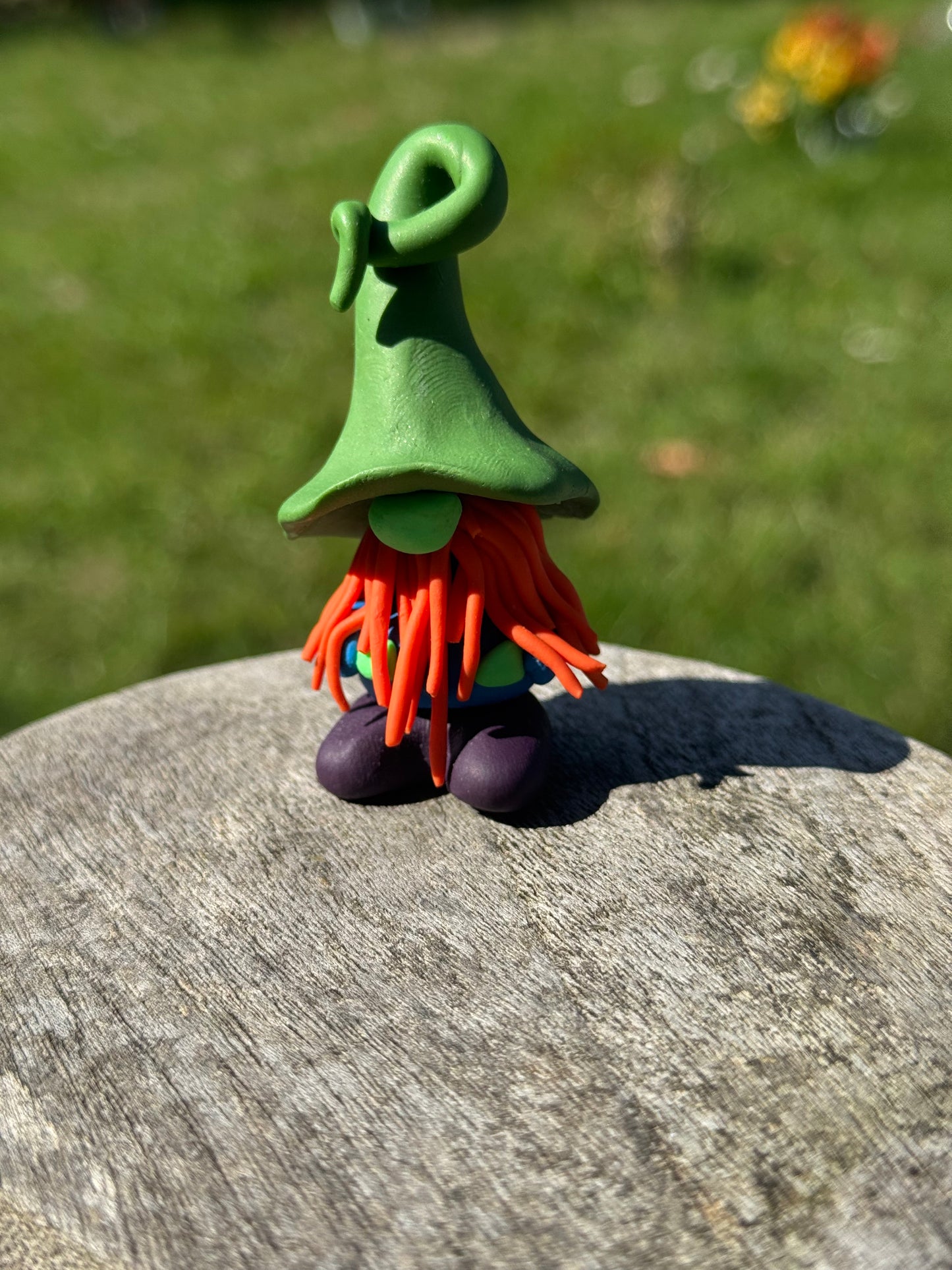Green Hat Gonk with Orange Beard Gnome Buddy