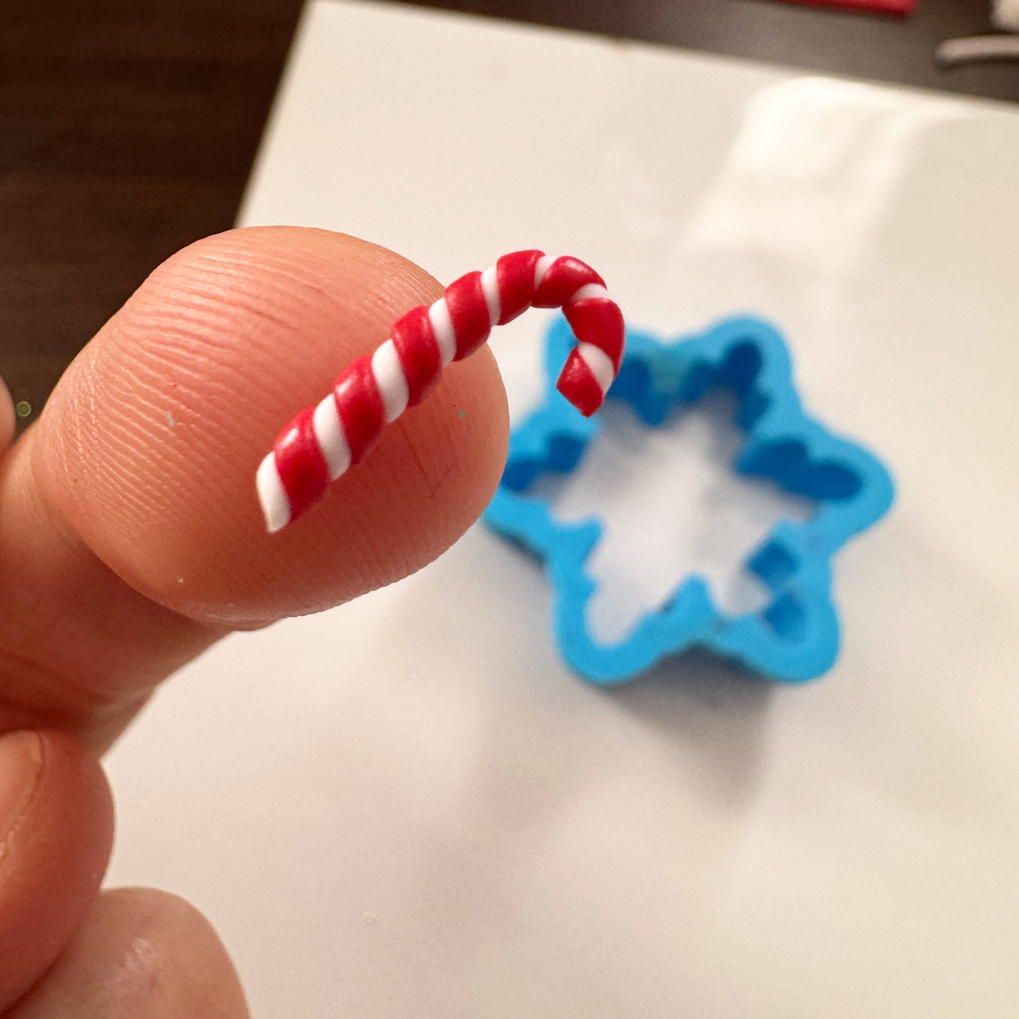 Christmas Candy cane Ghostie Earring