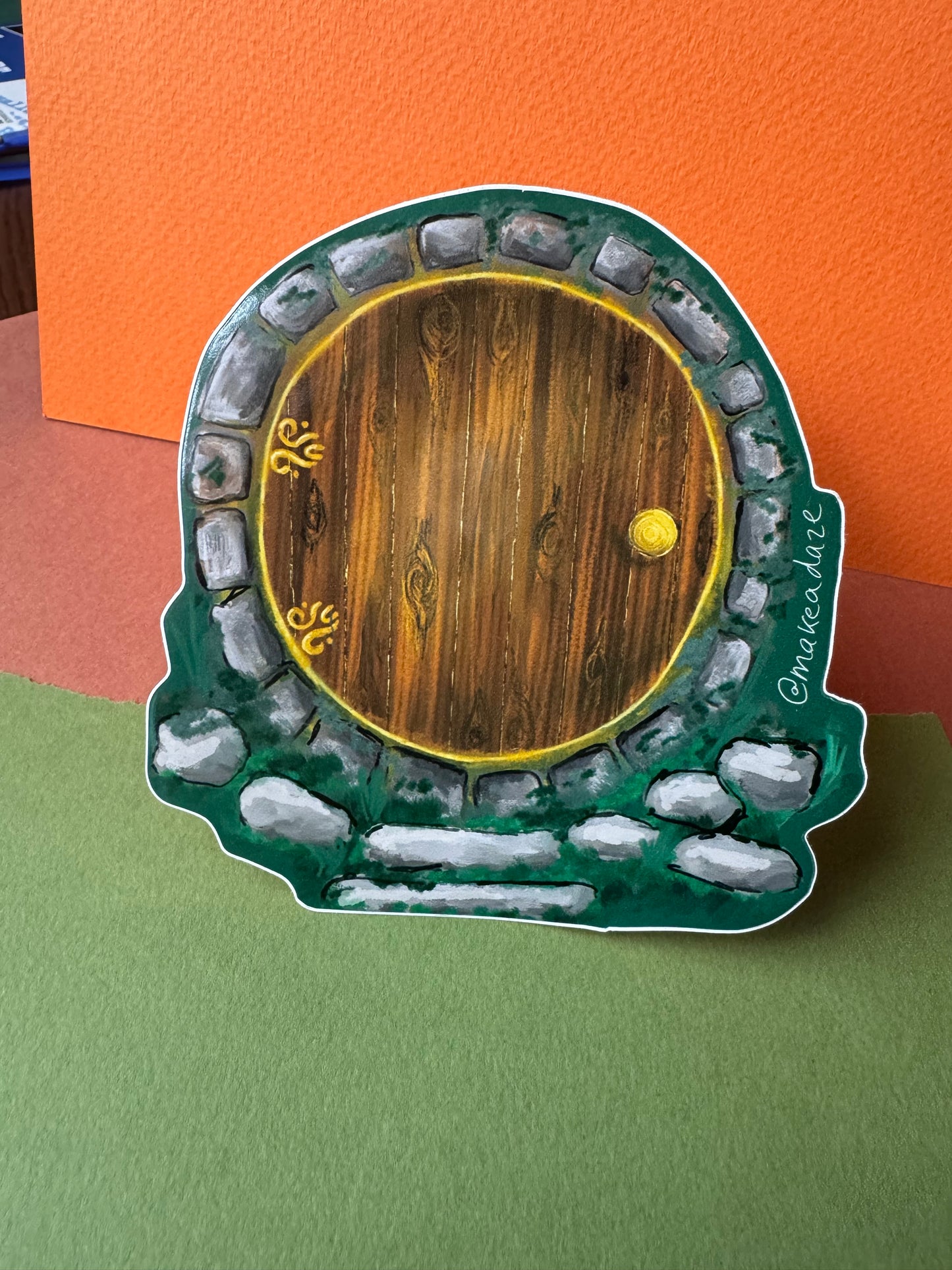 Fairy Door Vinyl Sticker Hobbit Home
