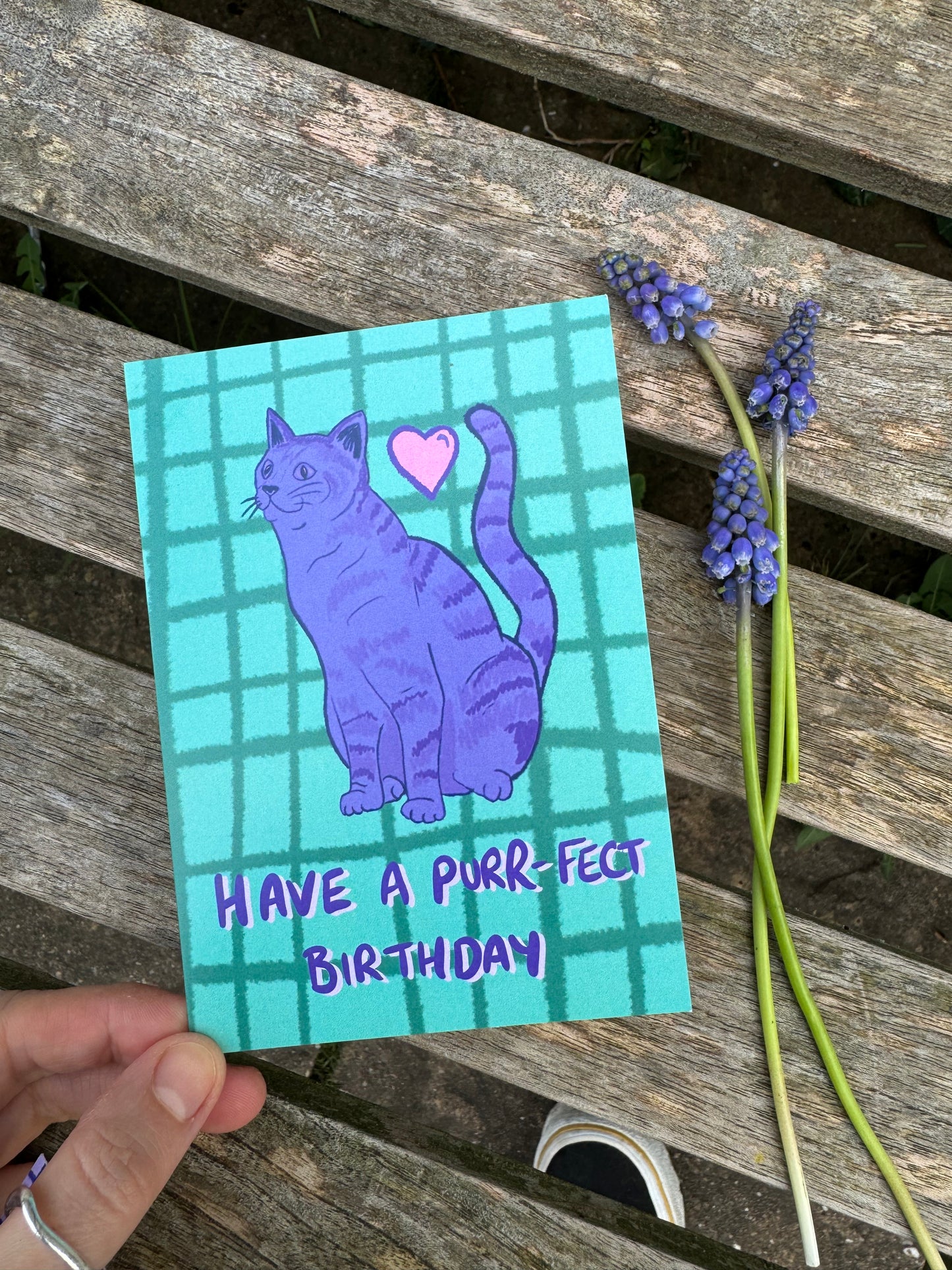 Birthday Purrfect Cat Kitten Greeting Card
