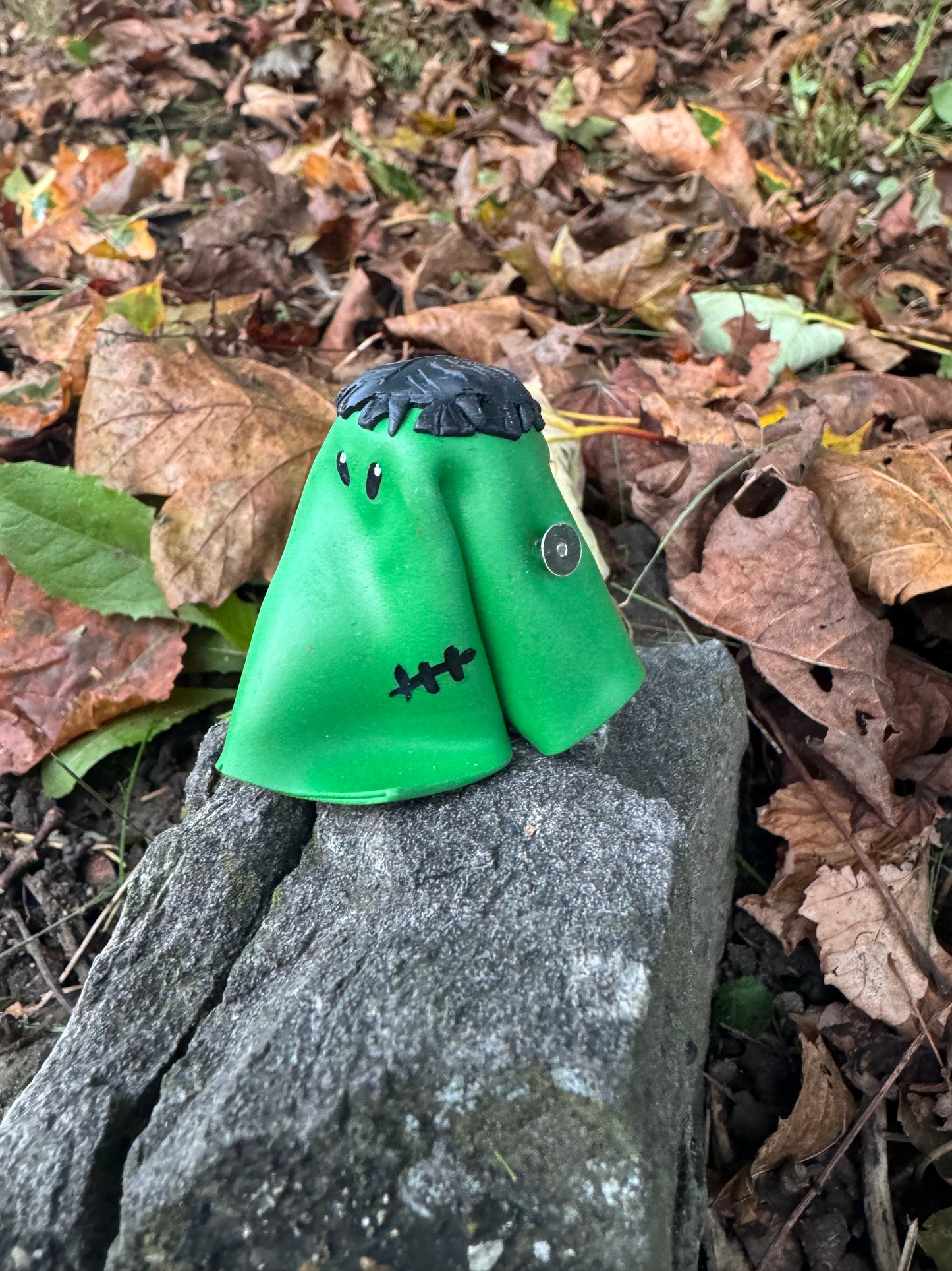 Ghost Buddy Figure: Green Ghost with Frankenstein’s Monster details