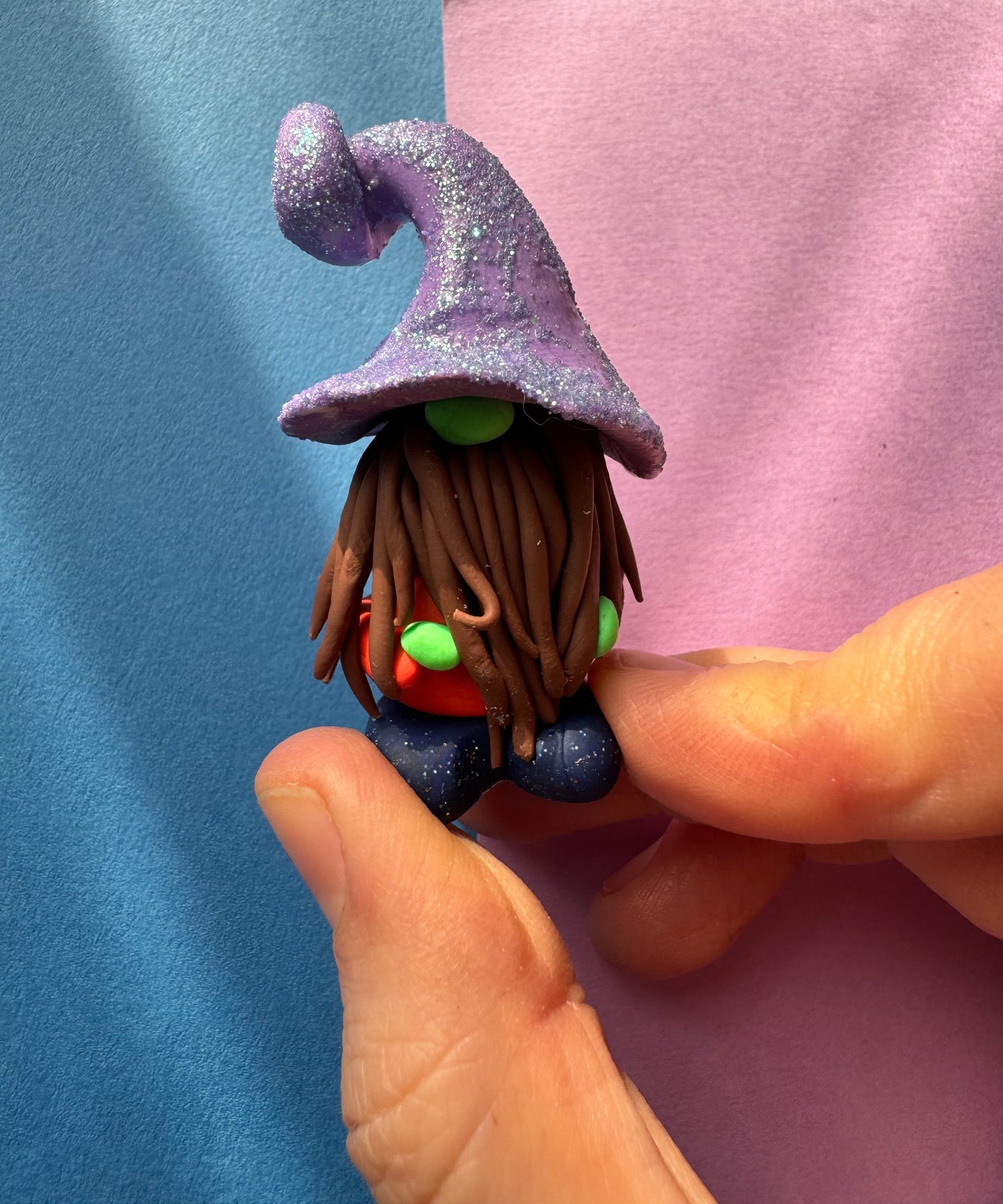 Lilac Glitter Hat Gonk Gnome Buddy