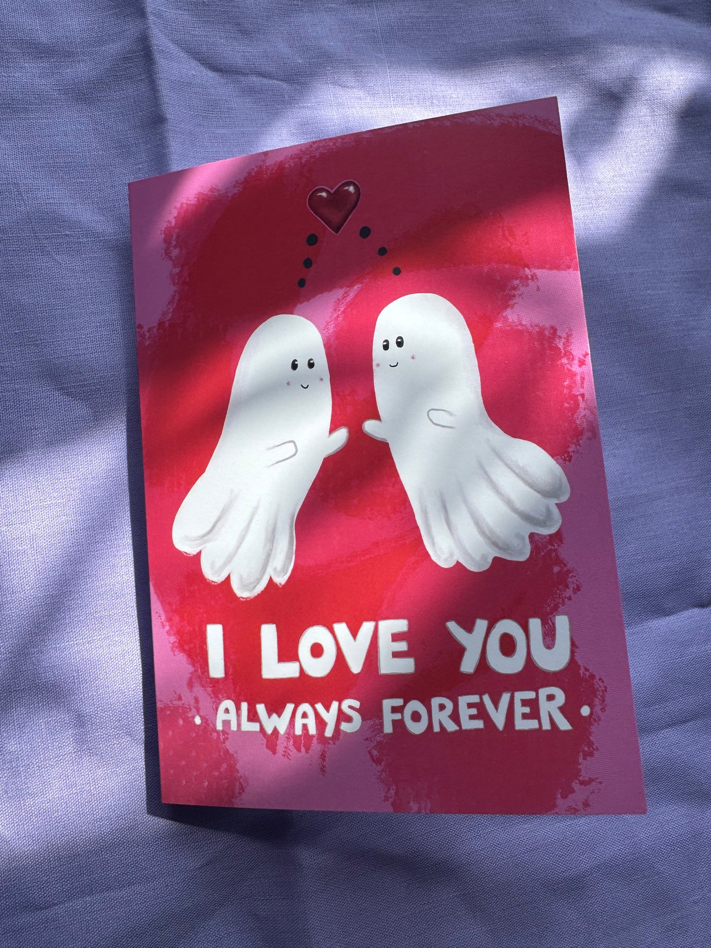 Lover Ghosts Valentines Anniversary Greeting Card
