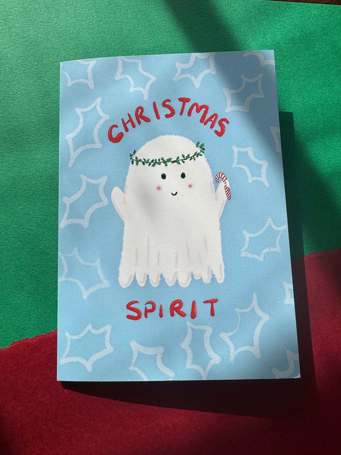 Christmas Spirit Ghost Greeting Card