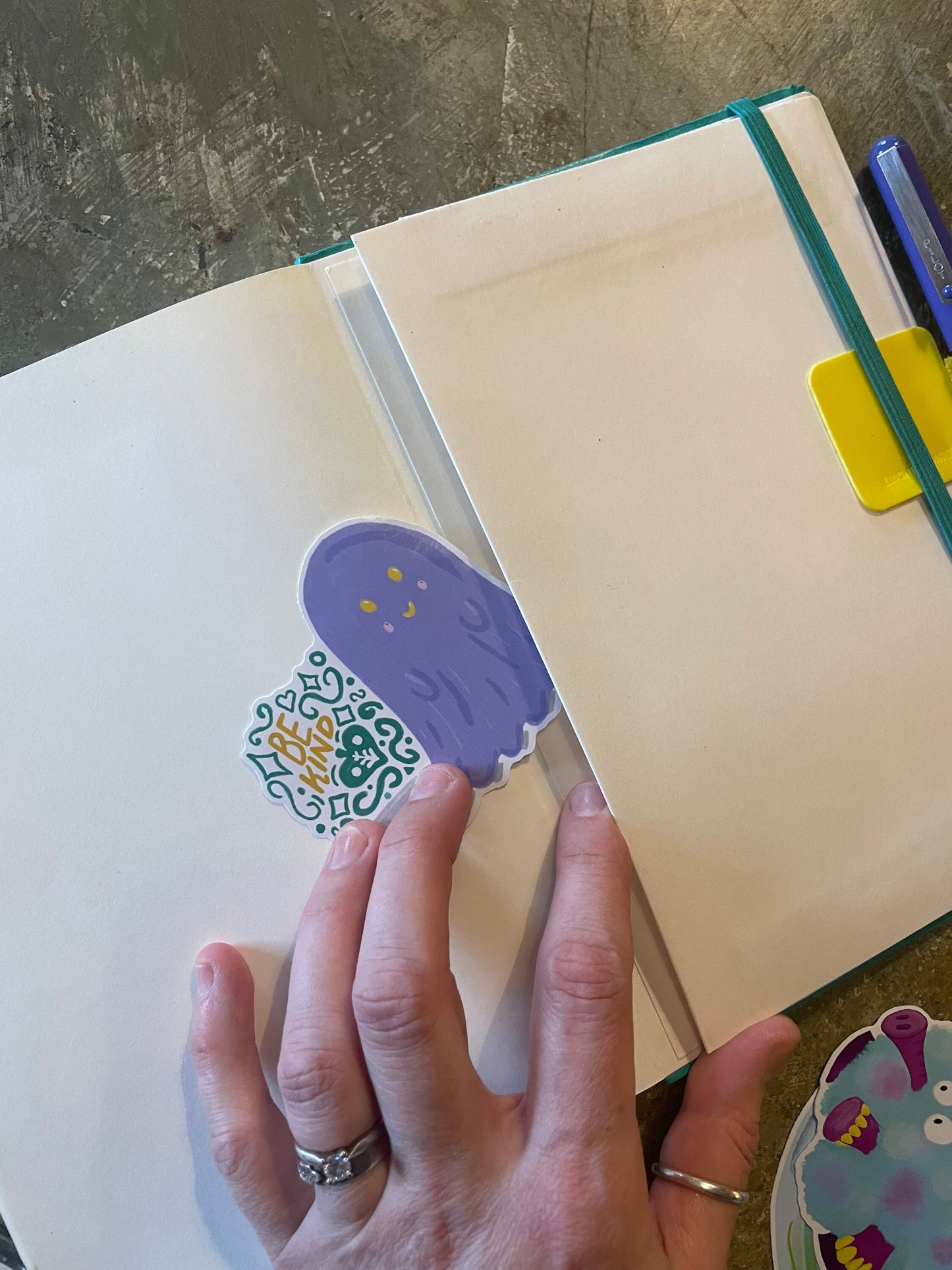 “Be Kind” Lilac Ghost Vinyl Sticker
