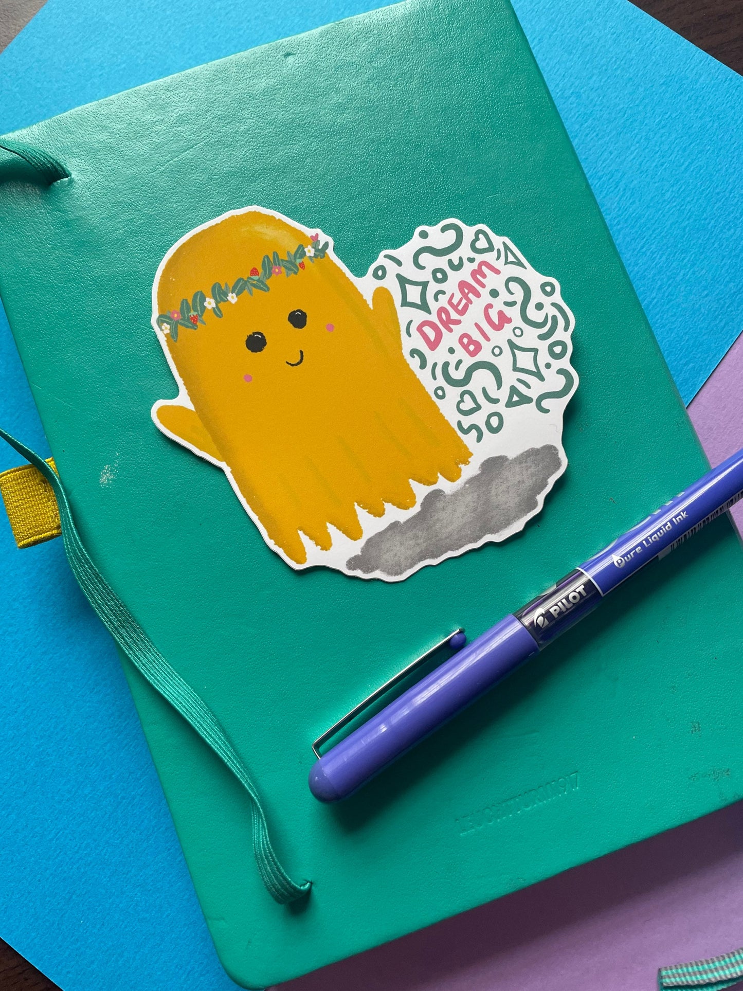 “Dream Big” Positive Ghost Vinyl Sticker