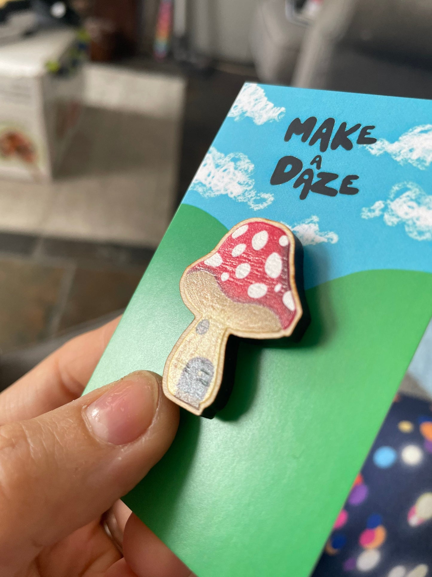 Wooden Mushroom Fairy Home Illustrated Pins