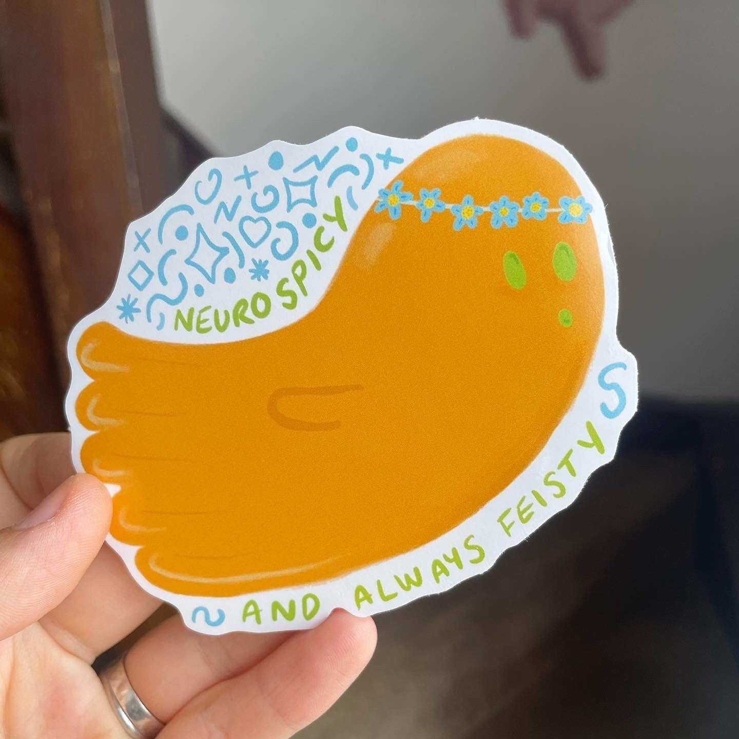 Adhd Ghost Neurodivergent Vinyl Sticker