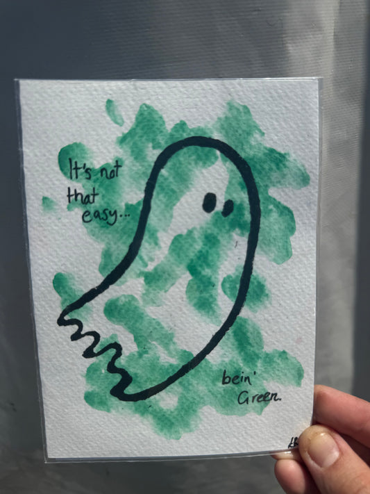 Watercolour & Lino Print Ghost Set - Being Green Frog