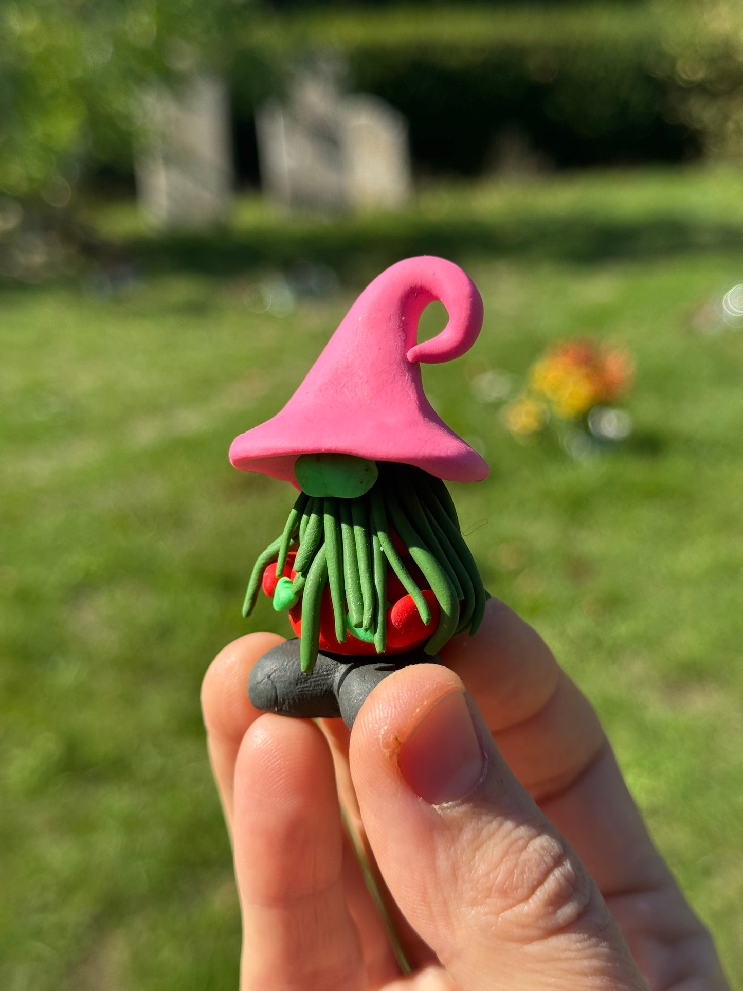 Pink Hat Gonk with Green Beard Gnome Buddy