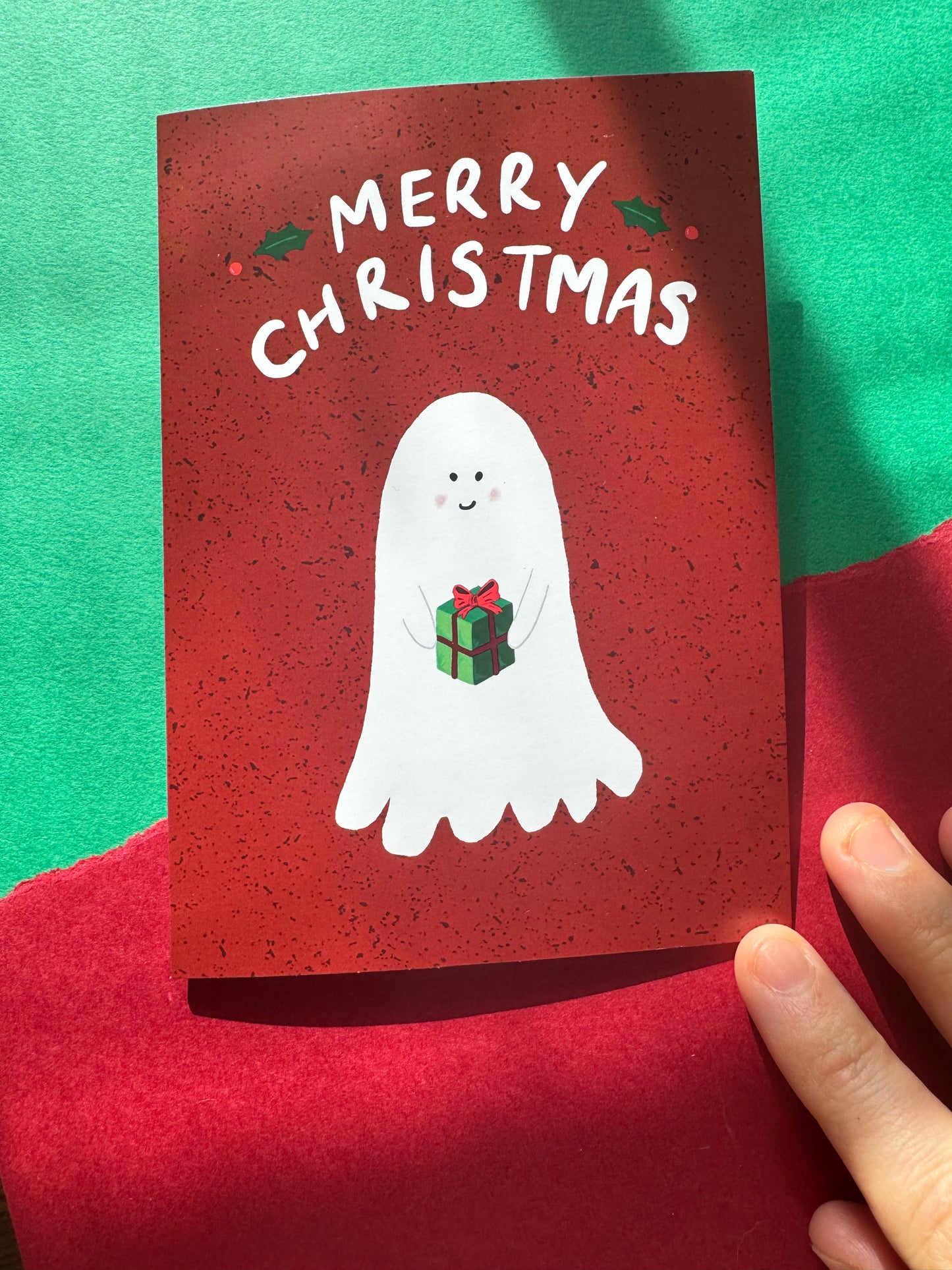 Merry Christmas Ghost Greeting Card