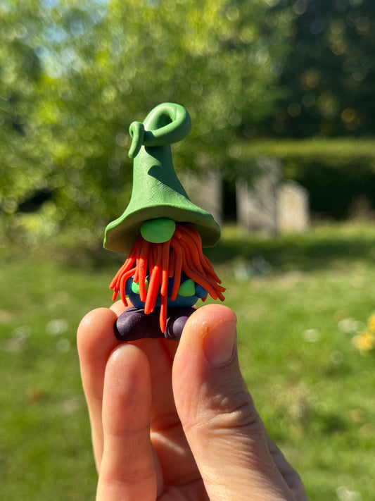 Green Hat Gonk with Orange Beard Gnome Buddy