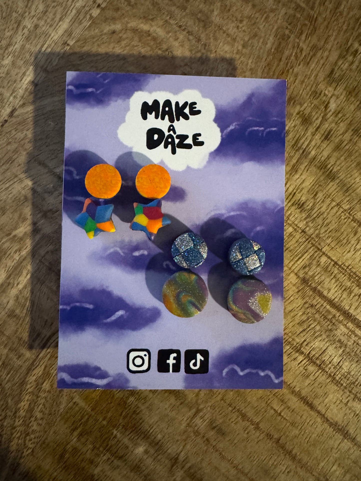 Mega Mixed studs Earring pack 3