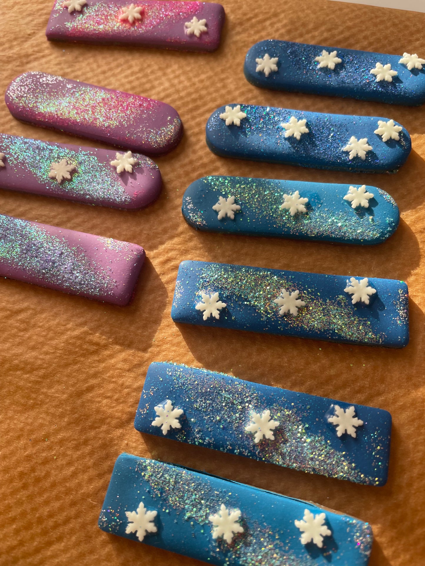 Blue Festive Hair Clips Twin Pack