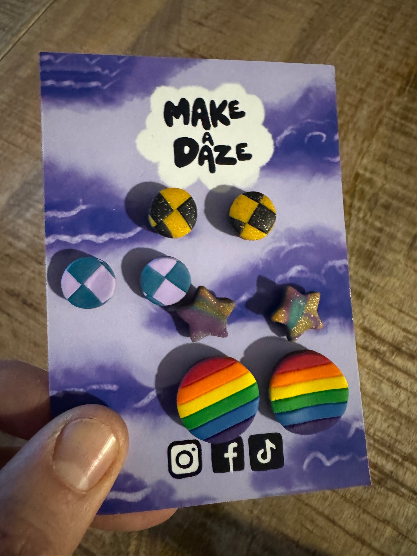 Mega Mixed studs Earring pack 4