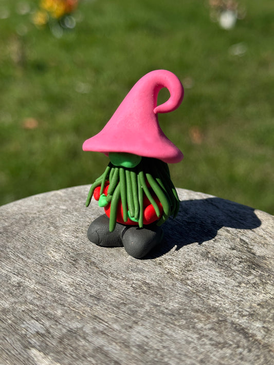 Pink Hat Gonk with Green Beard Gnome Buddy