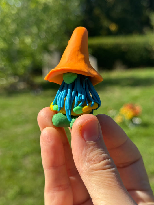 Orange Hat Gonk with Blue Beard Gnome Buddy