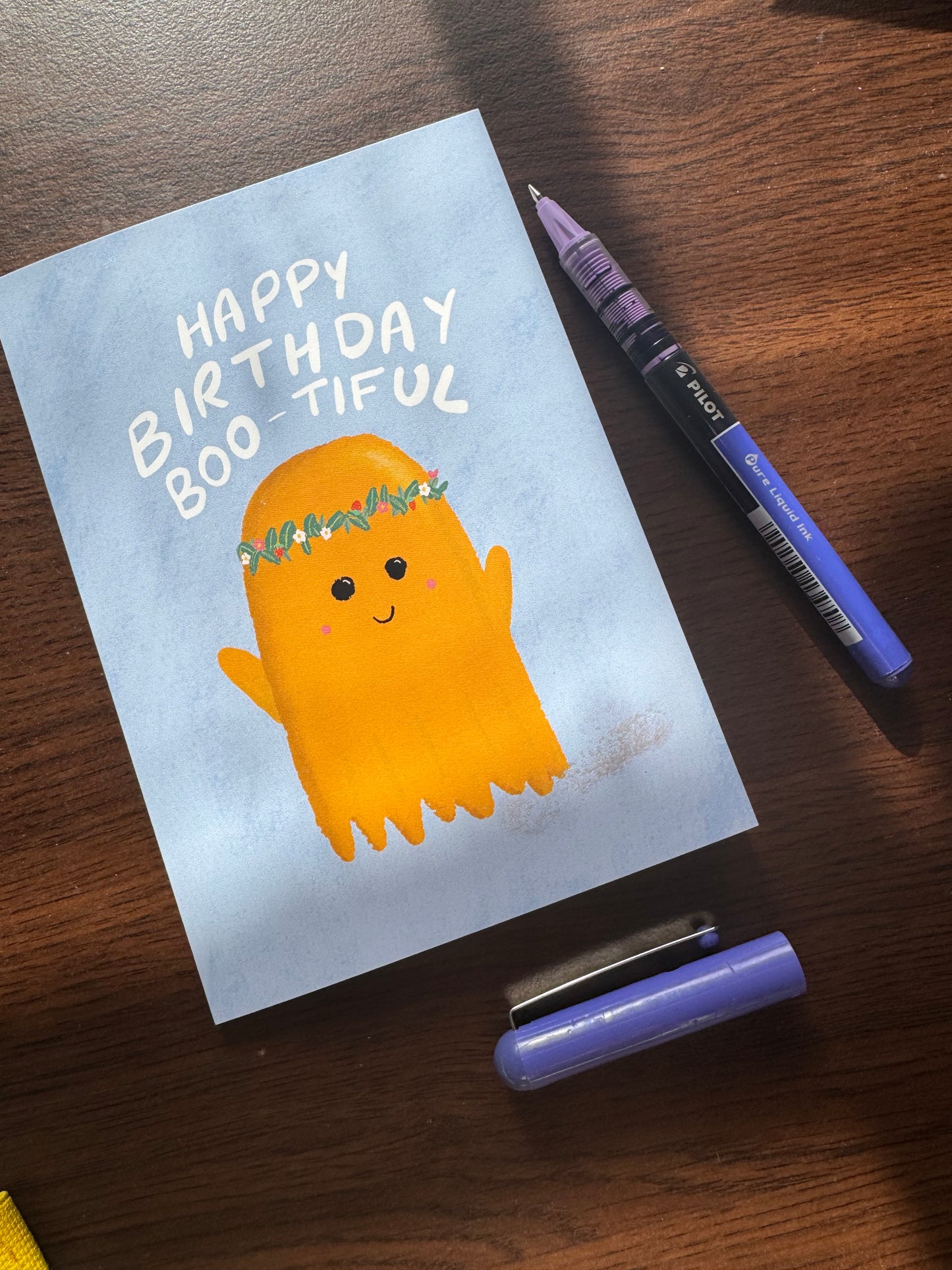 Happy Birthday Ghost Card