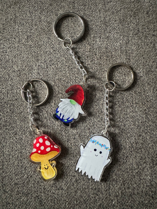 Acrylic Fairycore Illustration Keyring - Three Designs