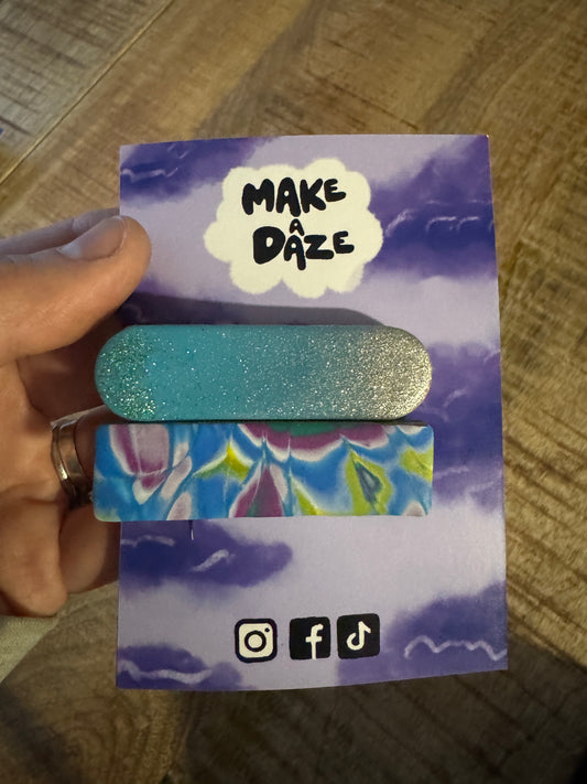 Mixed hairclips twin pack set